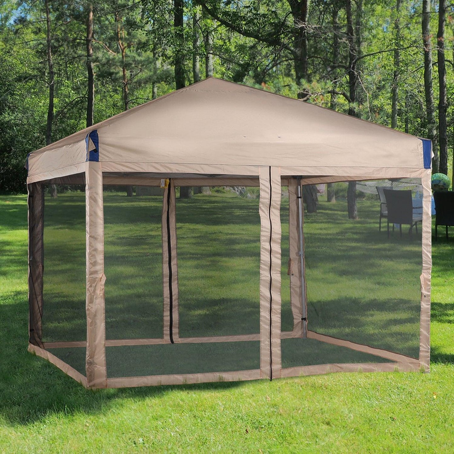 Pop Up Canopy Tent with Removable Mesh Sidewalls Gazebo part Aoodor LLC