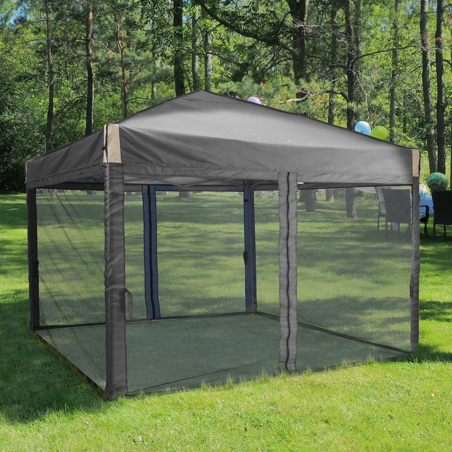 Pop Up Canopy Tent with Removable Mesh Sidewalls Gazebo part Aoodor LLC