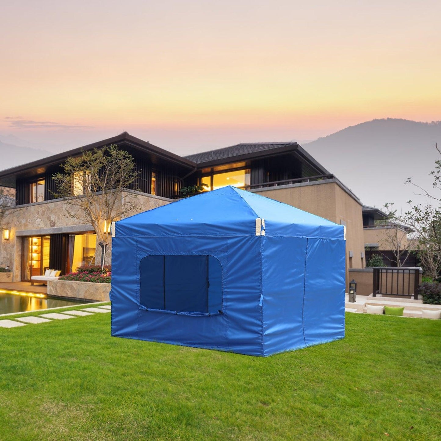 Pop Up Canopy Tent with Removable Mesh Window Sidewalls Gazebo part Aoodor LLC