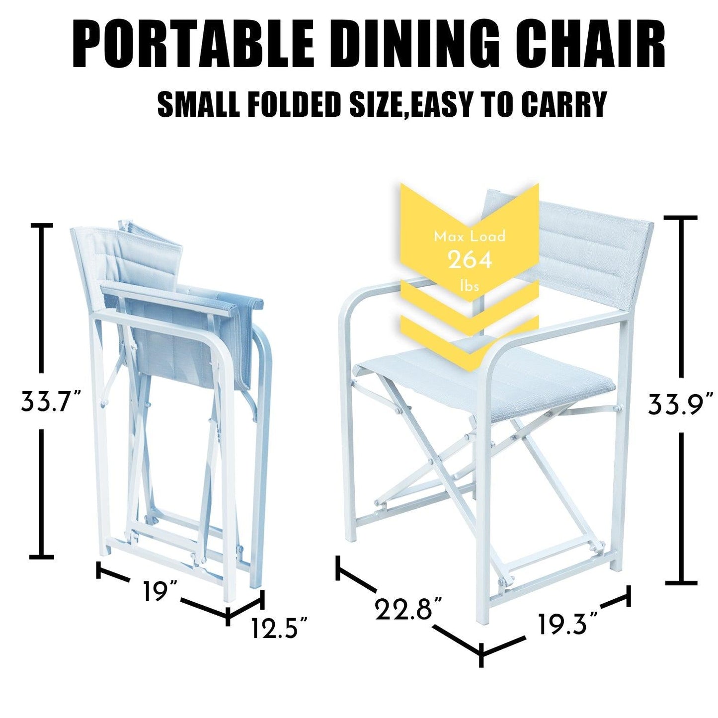 Portable Aluminum Camping Chair Furniture Aoodor LLC