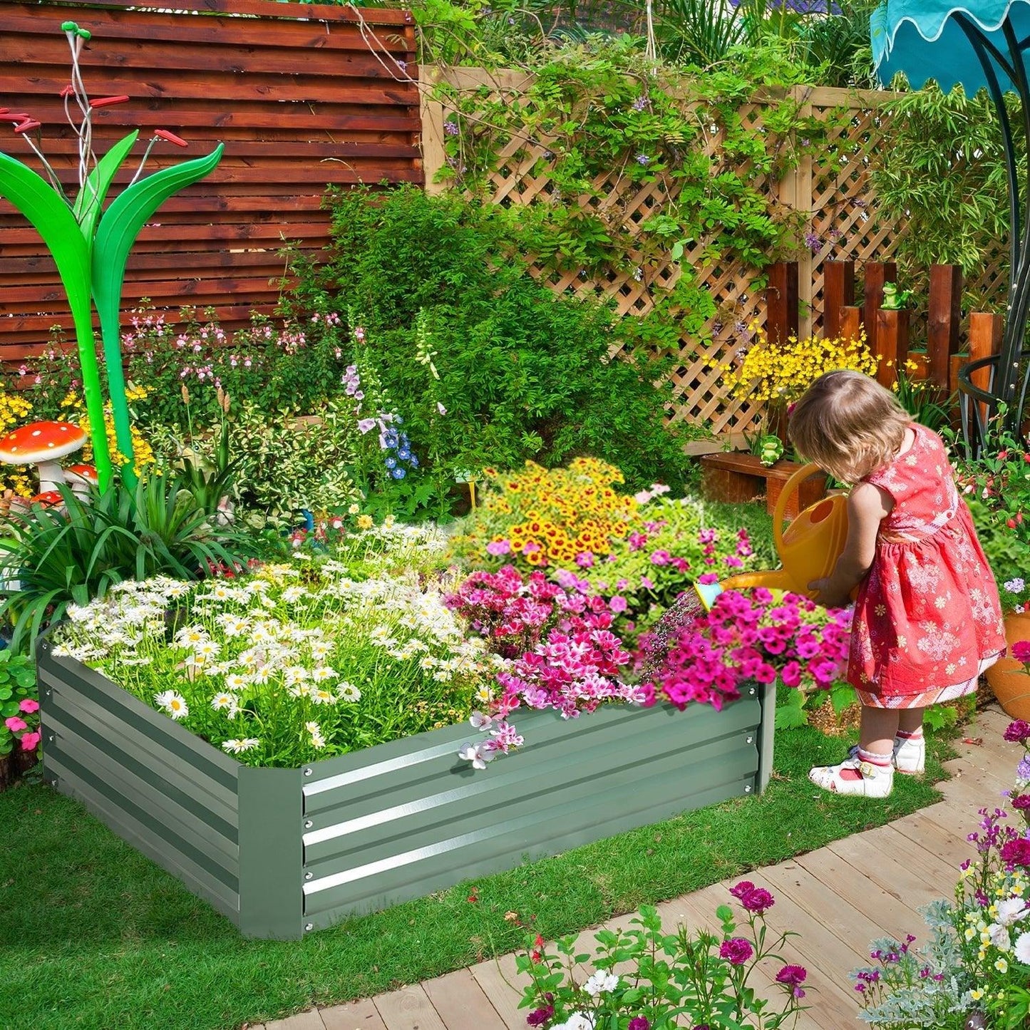 Raised Garden Bed Greenhouse Aoodor
