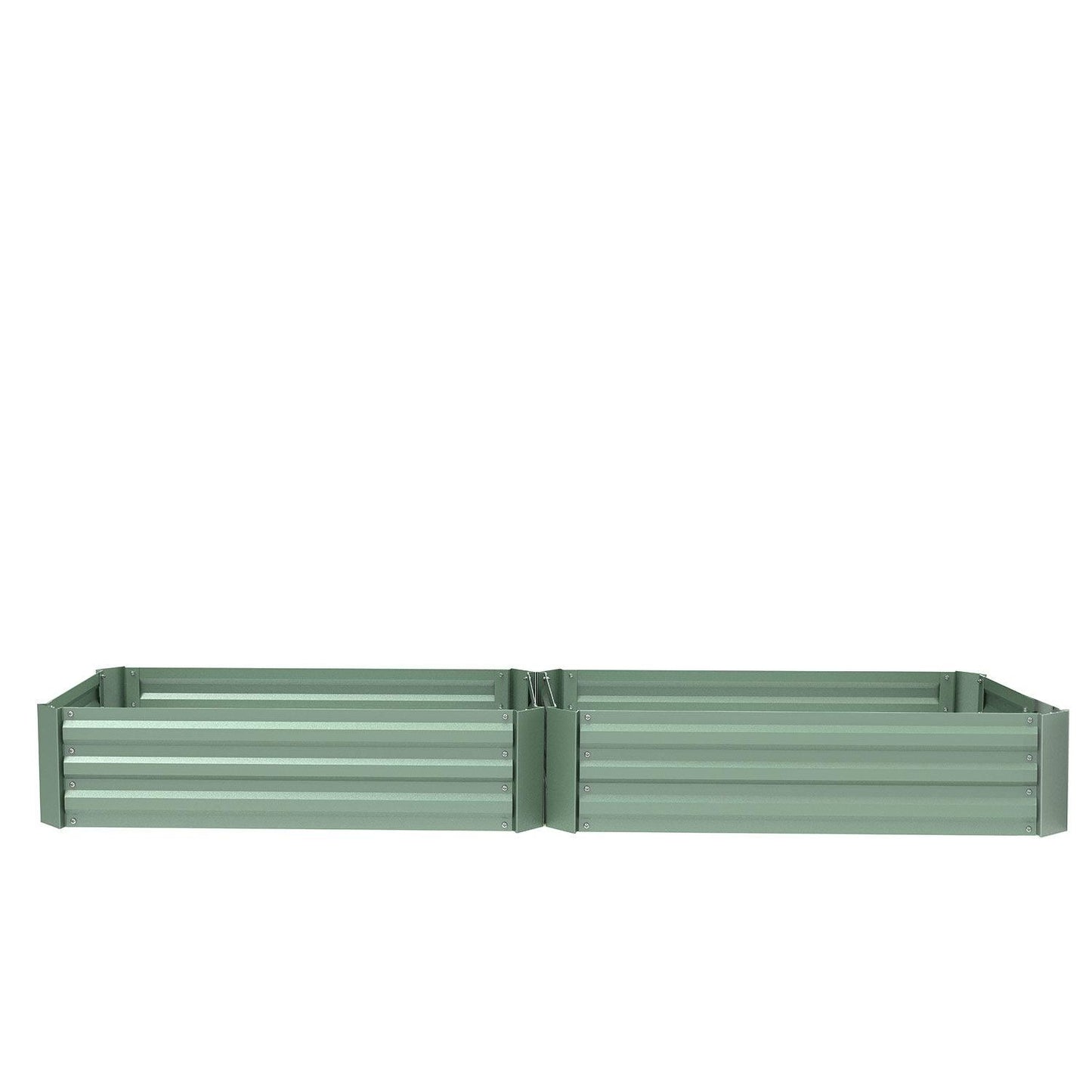 Raised Garden Bed 4' x 2' x 1' - Premium Metal Planters for Patio and Outdoor Yard Gardening - Set of 2 Beds Aoodor