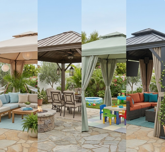 Soft Top Gazebo vs Hard Top Gazebo: