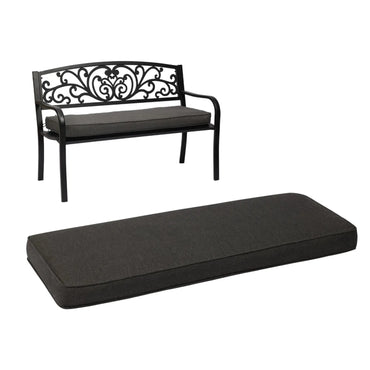 46x18x3 inch Patio Bench Cushion - Charcoal