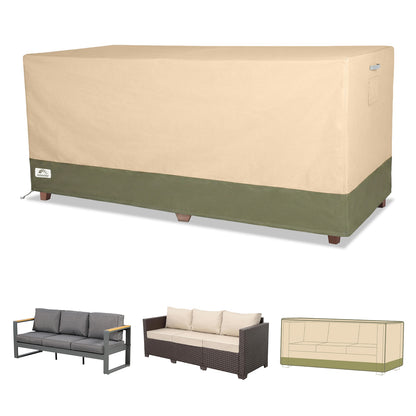 Patio Sofa Cover for 3-Seater Sofa/ Loveseat/ Bench, Rectangular
