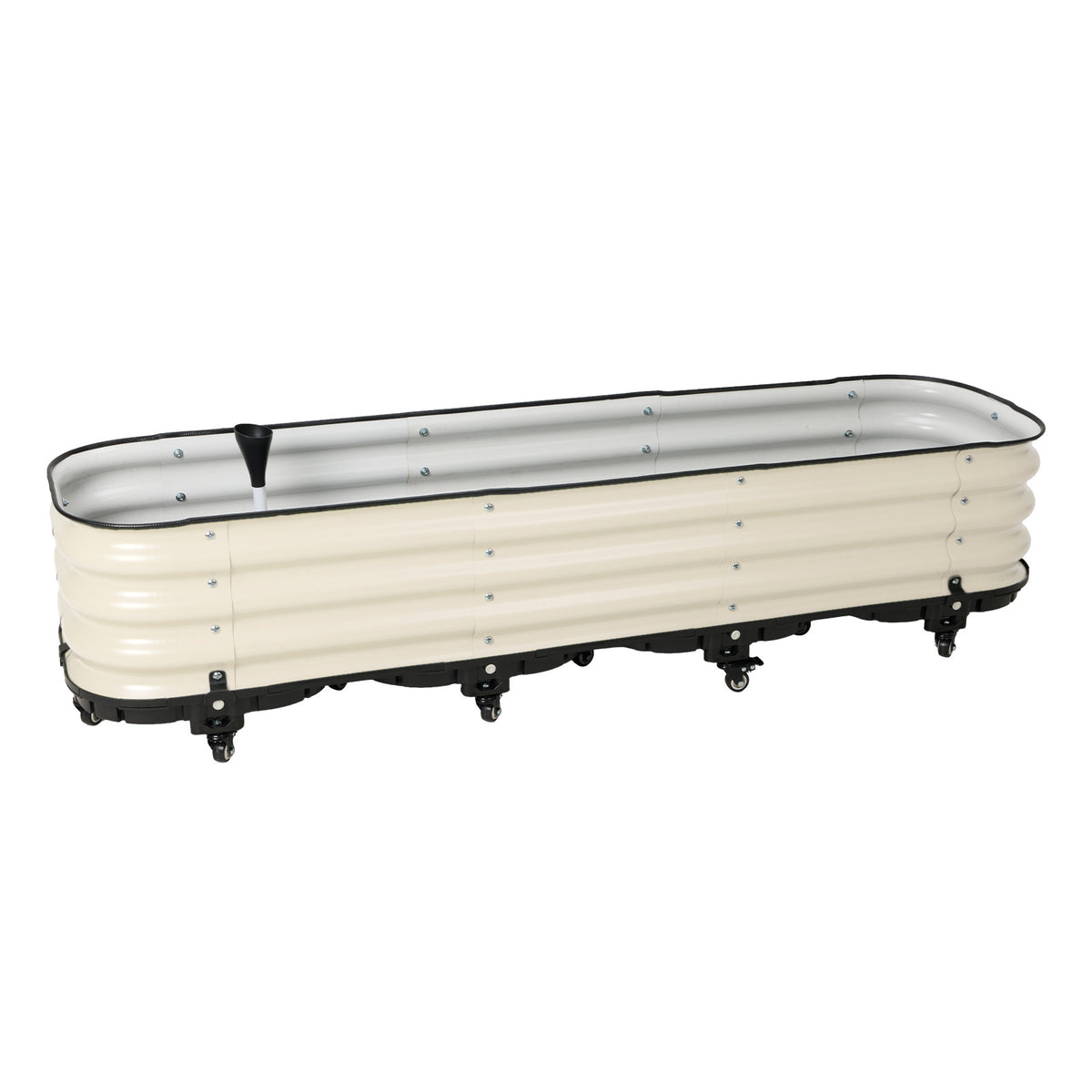 Rolling Raised Garden Bed, Self Watering Planter Box
