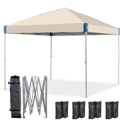 10x10/12x12 ft. Pop Up Canopy Tent with Roller Bag