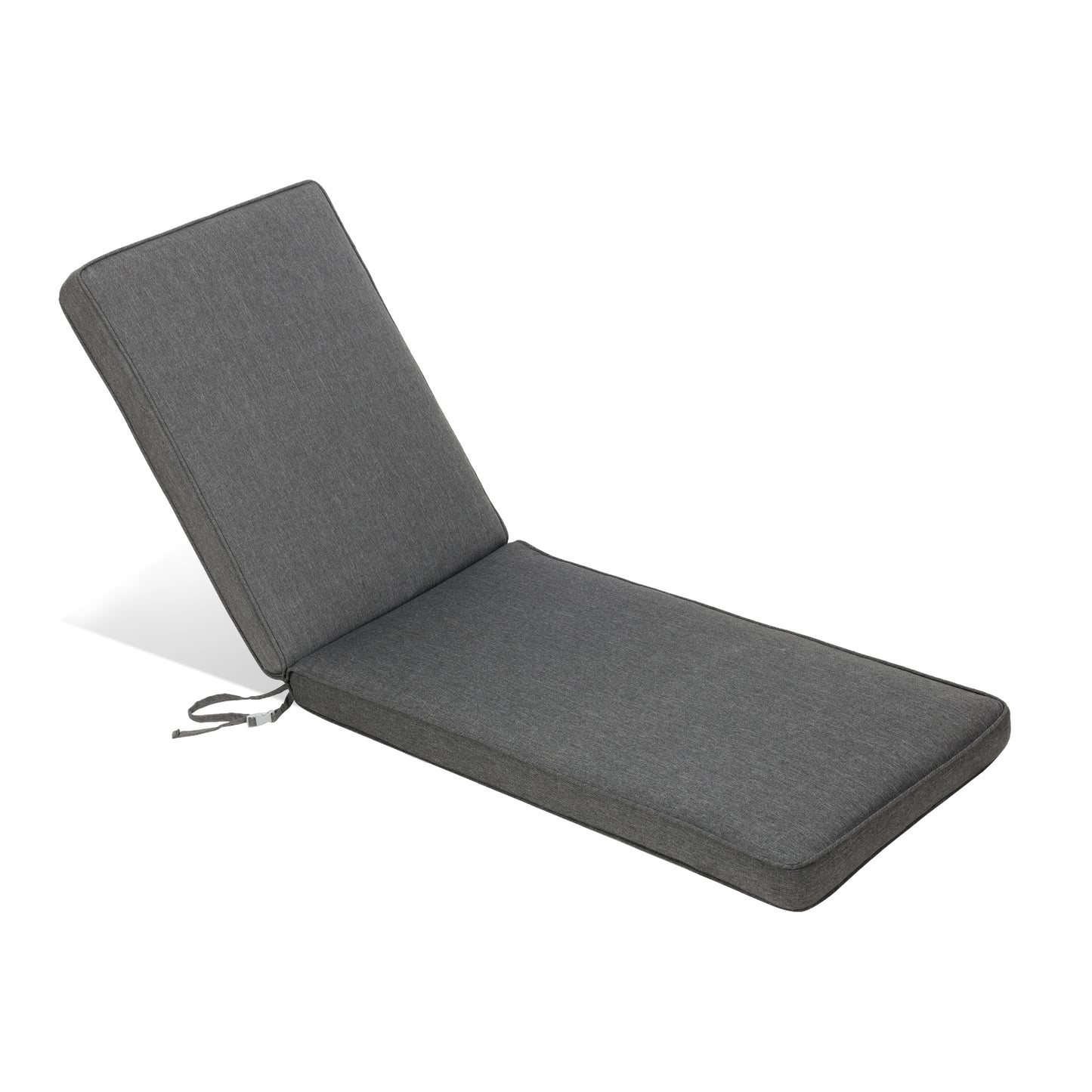 72x21x3 inch Patio Chaise Lounger Cushions - Charcoal