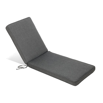 72x21x3 inch Patio Chaise Lounger Cushions - Charcoal
