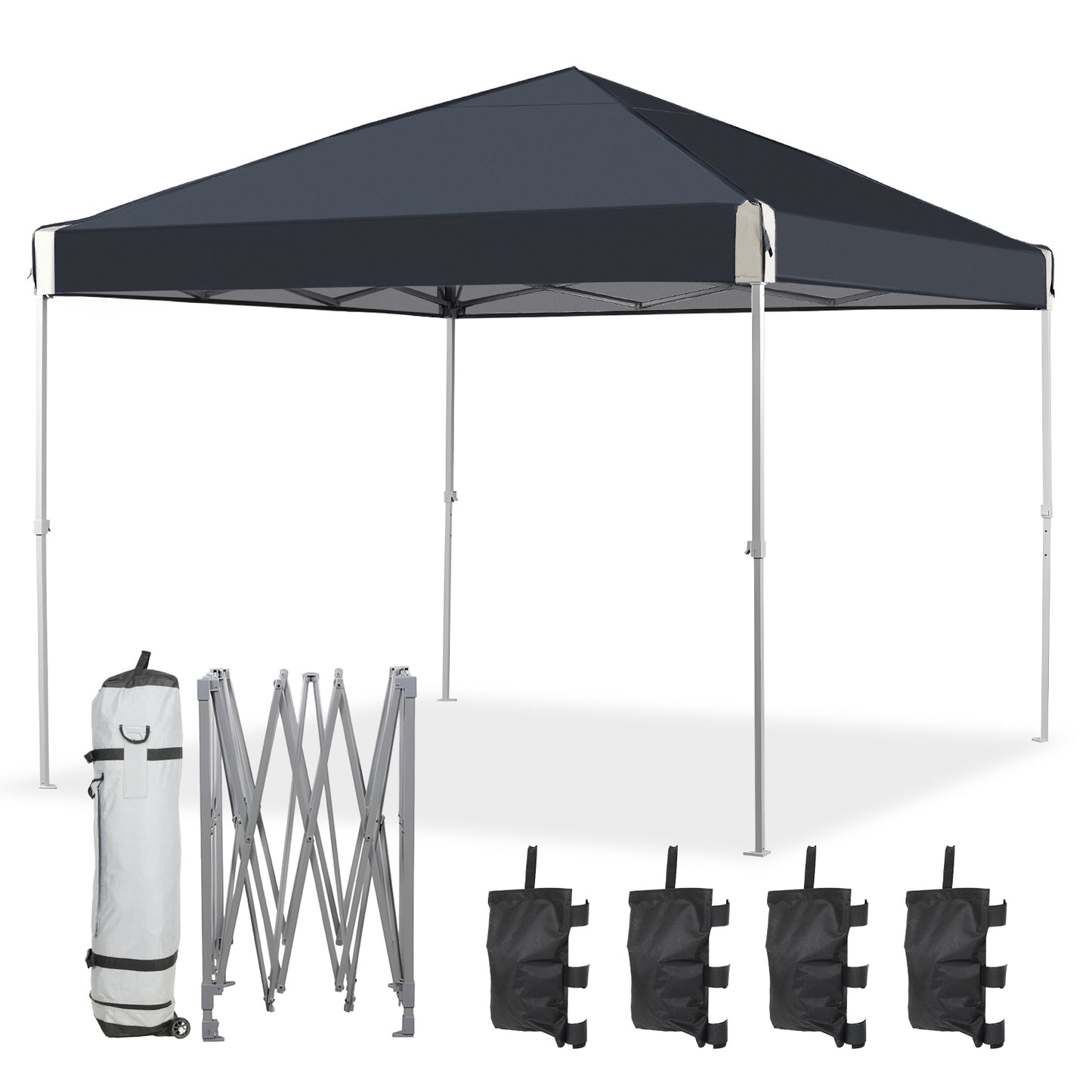 10x10/12x12 ft. Pop Up Canopy Tent with Roller Bag