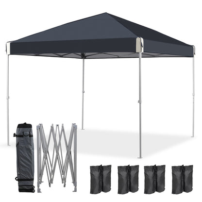 10x10/12x12 ft. Pop Up Canopy Tent with Roller Bag