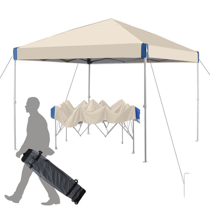 10x10/12x12 ft. Pop Up Canopy Tent with Roller Bag