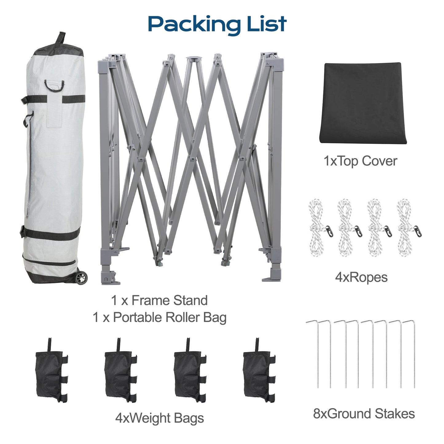 10x10/12x12 ft. Pop Up Canopy Tent with Roller Bag