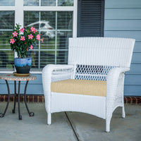 Outdoor Chair Cushions Set of 2 with Handle and Ties, Water Resistant Patio Seat Pads, Brown - Aoodor 