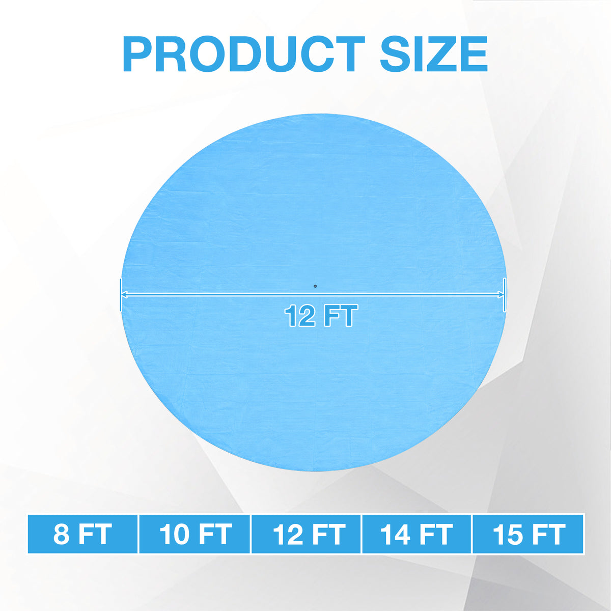 Multipurpose Circular Tarp Cover Waterproof Tarp for All-Season Protection