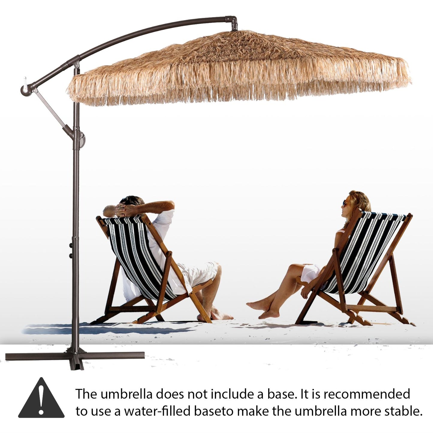 Grand Patio Thatched Tiki Umbrella (No Base)