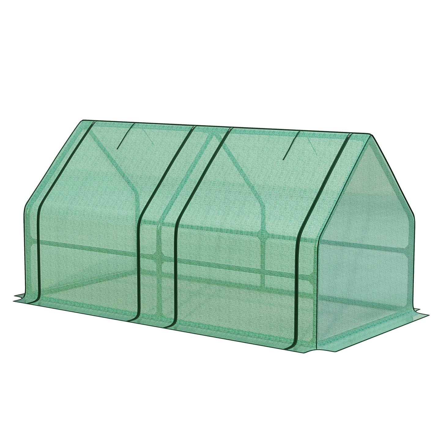6x3x3 ft. Mini Greenhouse with 2 Zipper Doors, Water Resistant UV Protected