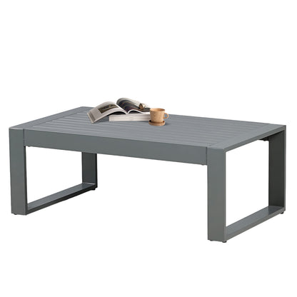 39.3x23x16 inch Aluminum Outdoor Coffee Table