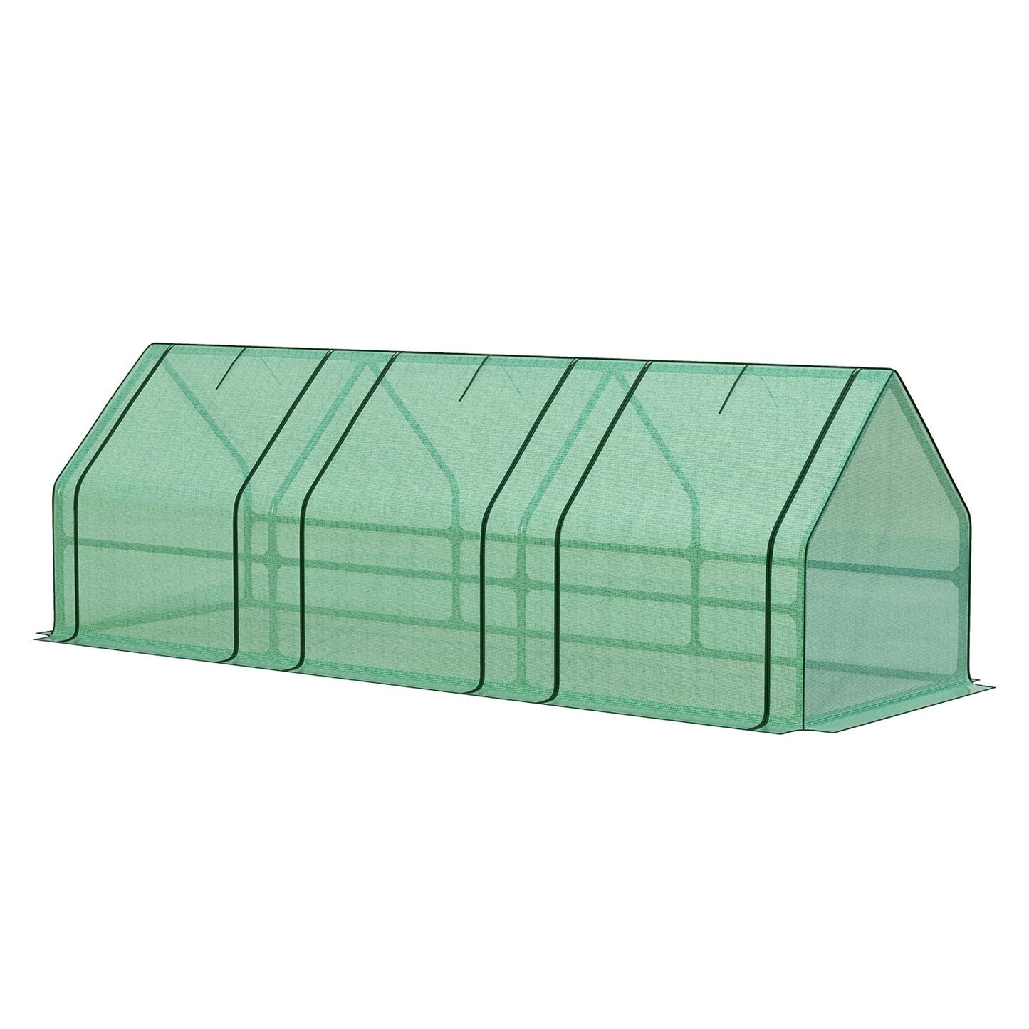 9x3x3 ft. Mini Greenhouse with 3 Zipper Doors, Water Resistant UV Protected