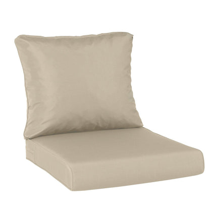 Outdoor Chair Cushions, Patio Deep Seat Cushions with Handle & Adjustable Straps - Khaki