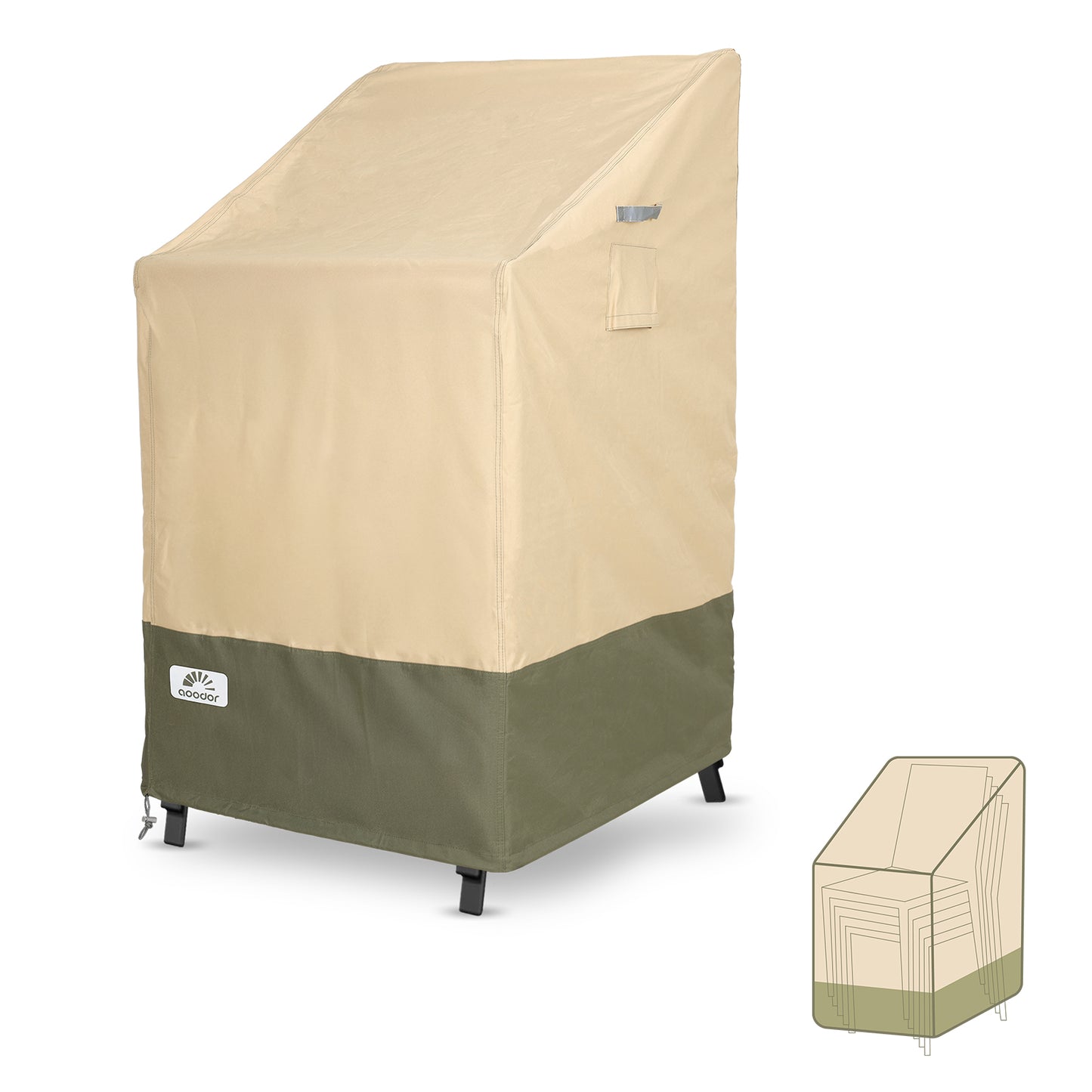 Patio Chair Cover for Stackable Dining Chairs/ Rocking Chair/ Outdoor Swivel