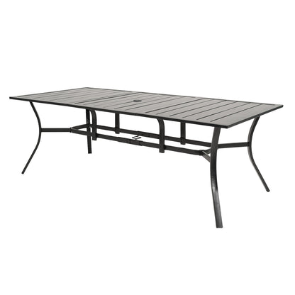 Premium 83" Rectangular Metal Patio Table for 6 – Patio Entertaining