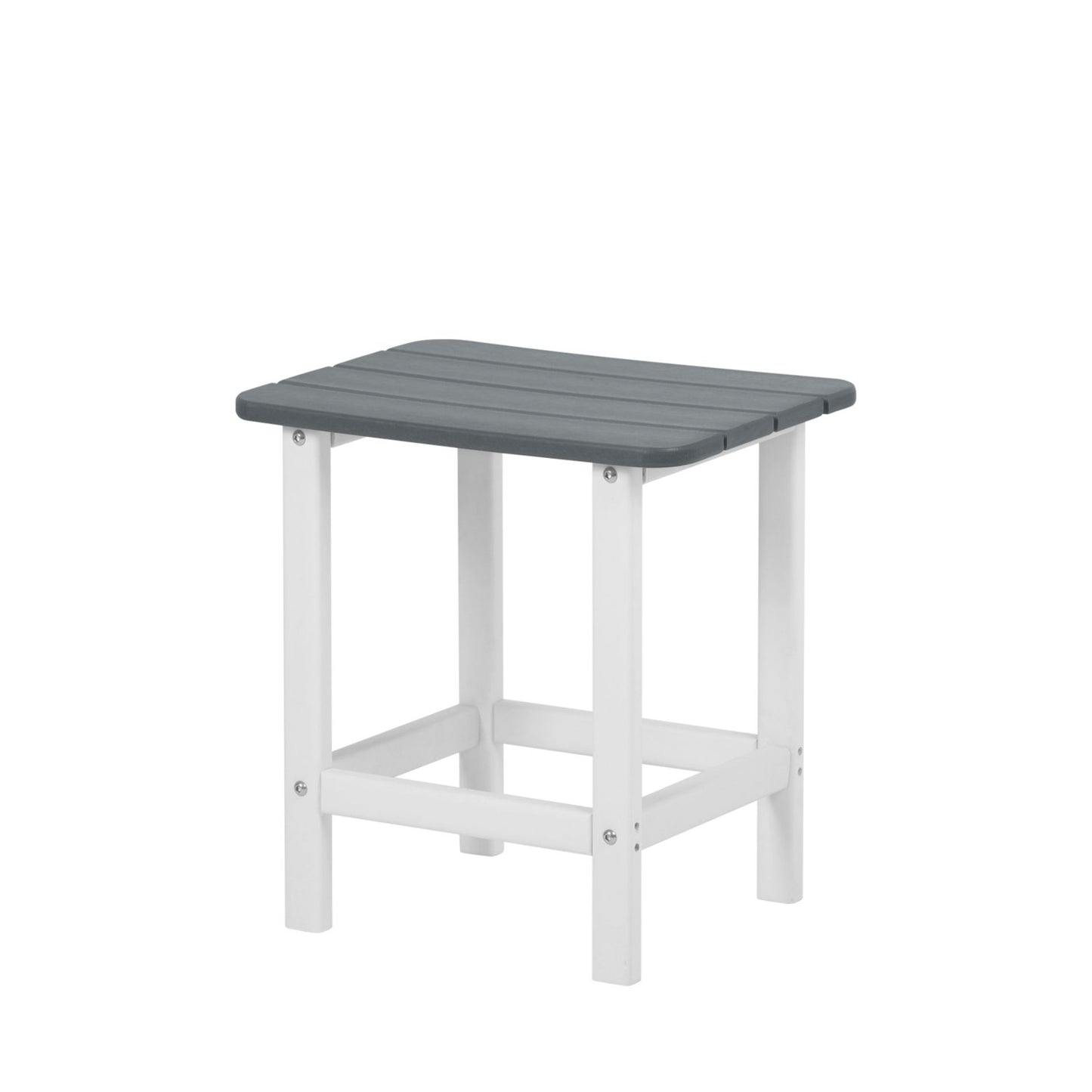 18x14.6x19 inch Outdoor Side Table, Square Adirondack Patio End Table for Patio, Pool, Porch