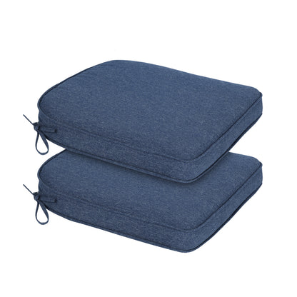 Outdoor Dining Chair Cushions Set, Patio Chair Pads, Navy Blue