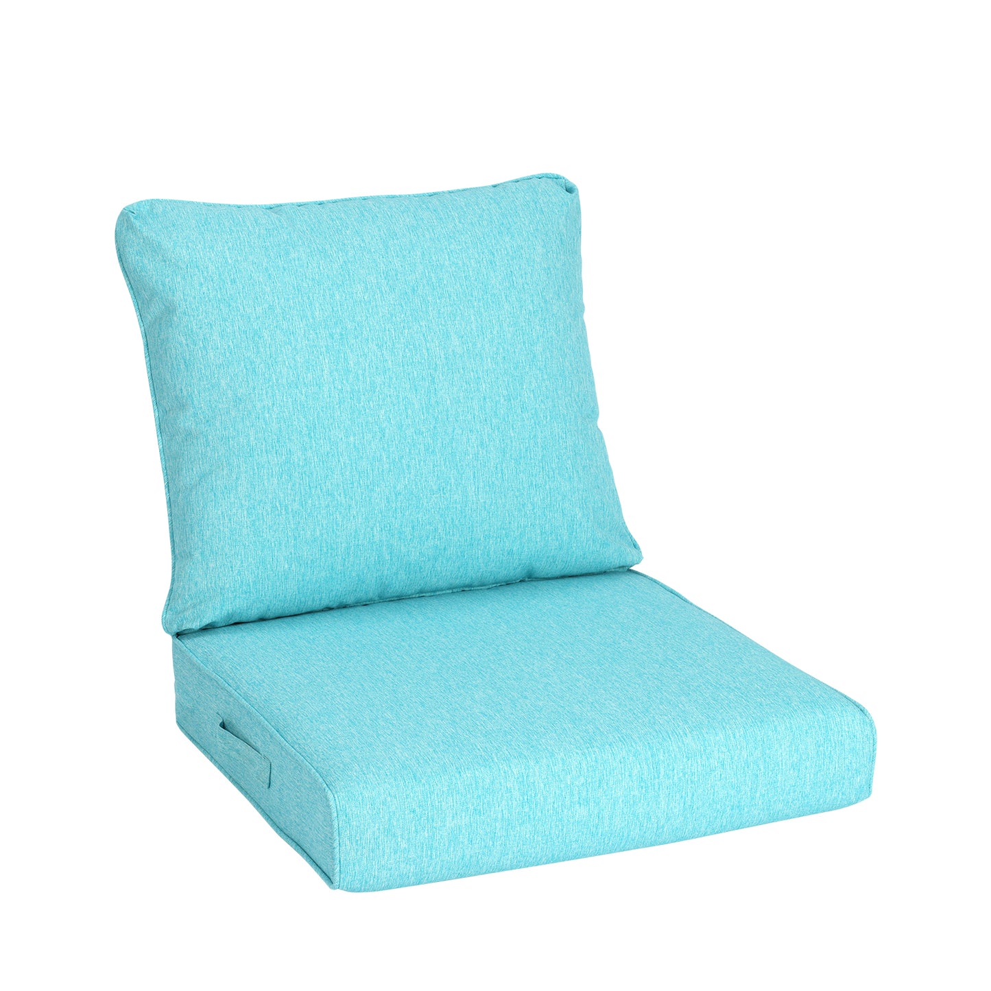 Outdoor Deep Seat Cushion Set, Waterproof Patio Chair Cushions, Aruba Blue