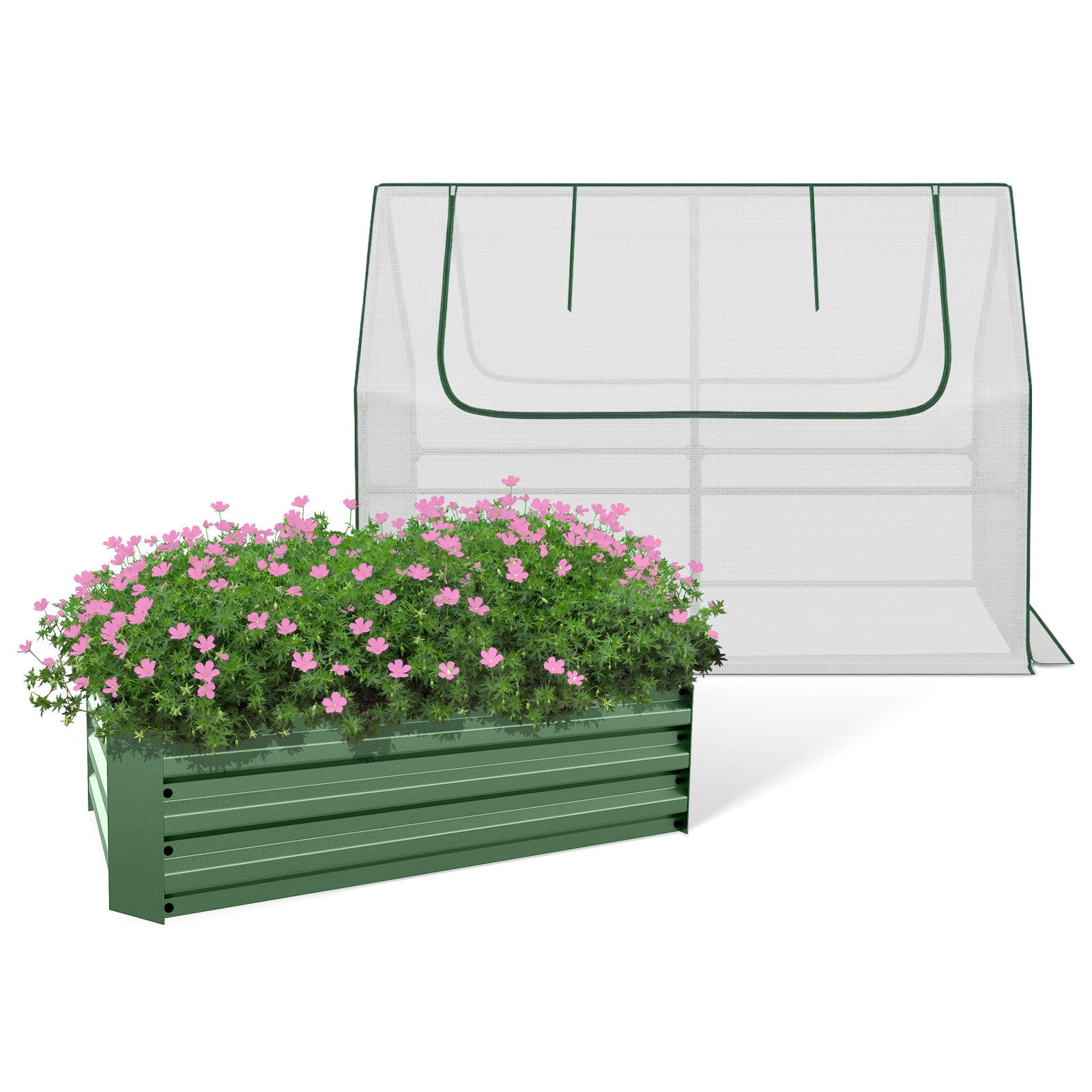 green house planter All-in-One Greenhouse and Raised Garden Bed