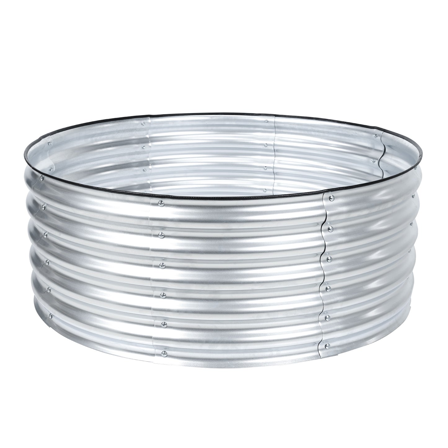 17" Tall Metal Raised Garden Bed Kit, Silver