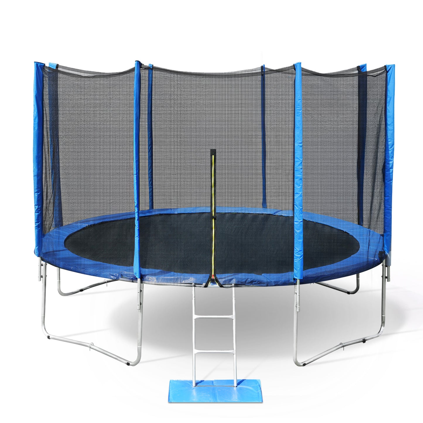 Outdoor Trampoline, Recreational Trampoline with Enclosure Outer-Safety Net and Ladder for Kids