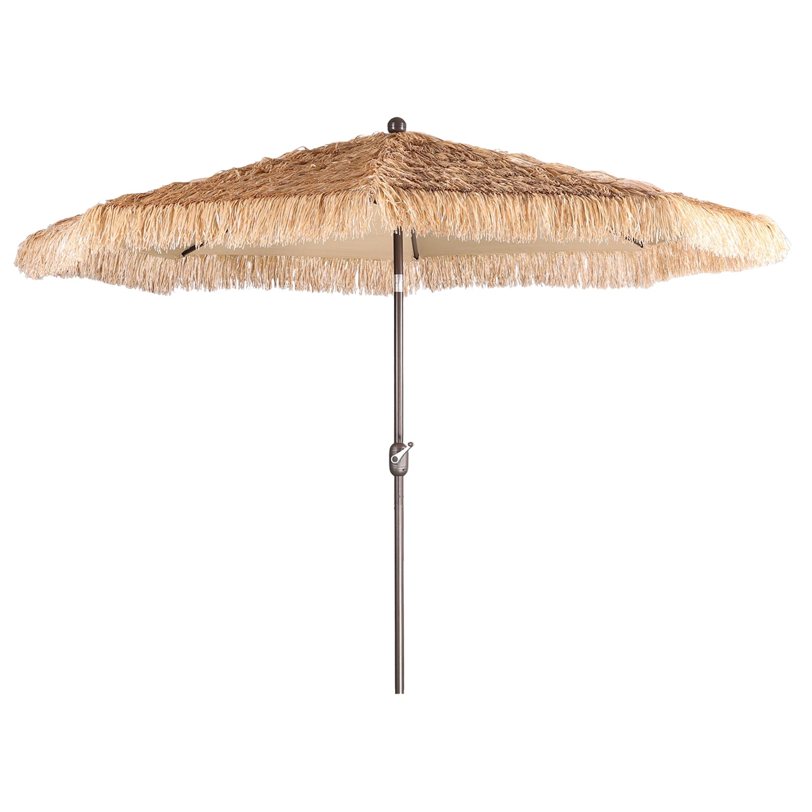 Aoodor 9 ft. Outdoor Thatched Market Umbrella