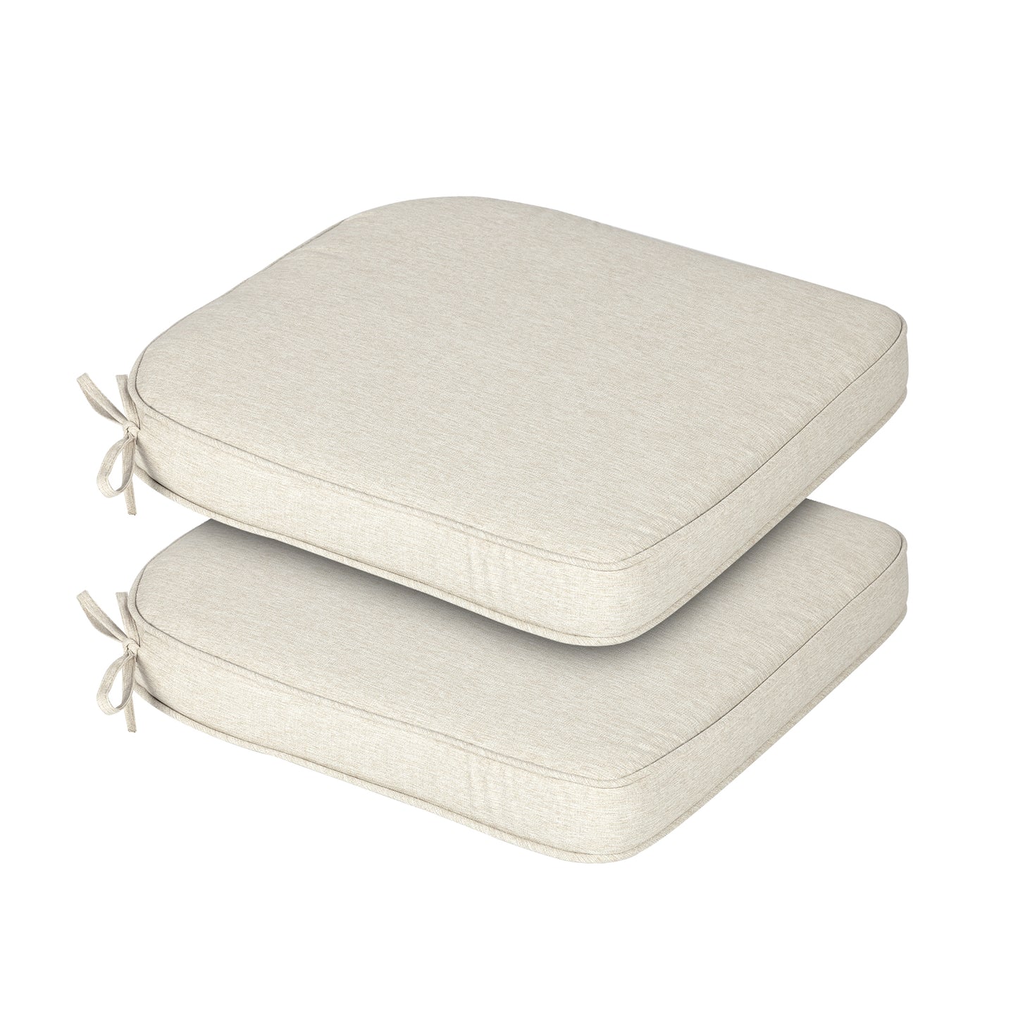 Outdoor Dining Chair Cushions Set, Patio Chair Pads, Beige