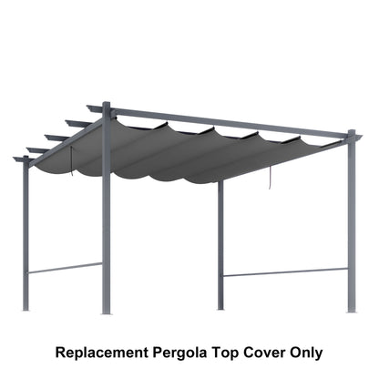 Pergola Replacement Canopy - Retractable Sun Shade Cover with Water-Resistant & UPF 50+ UV Blocking for Outdoor Patio