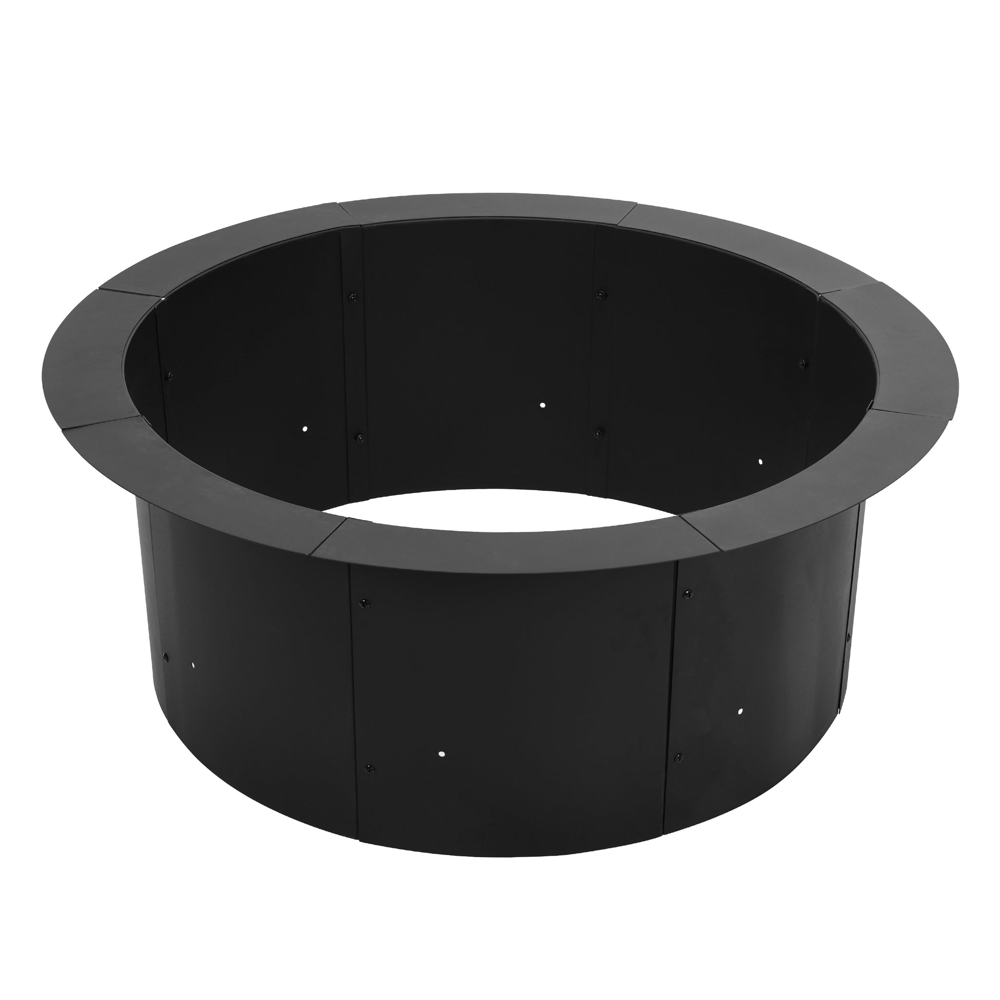 36 inch Metal Fire Pit Ring, Large Portable Outdoor Firepit - Aoodor 