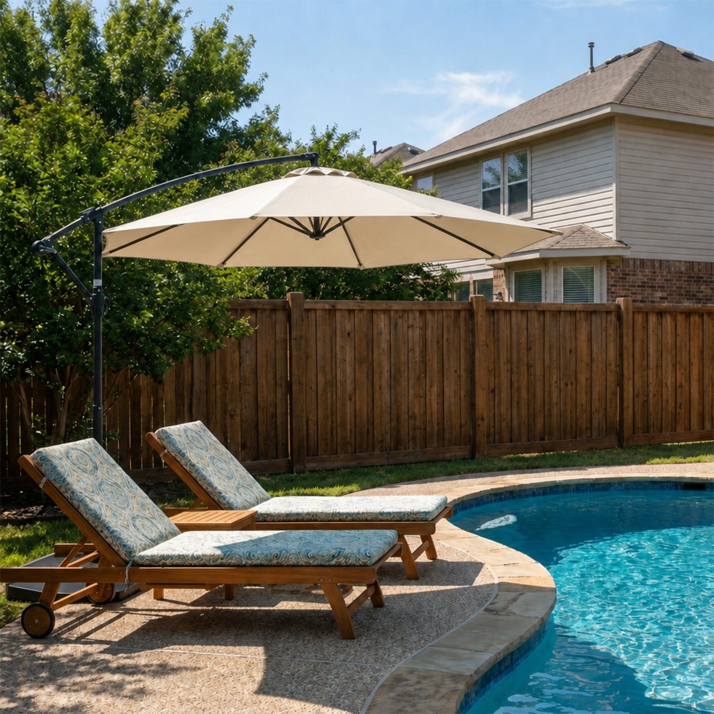 Patio Umbrella Replacement Canopy for 8 Ribs Table Umbrella