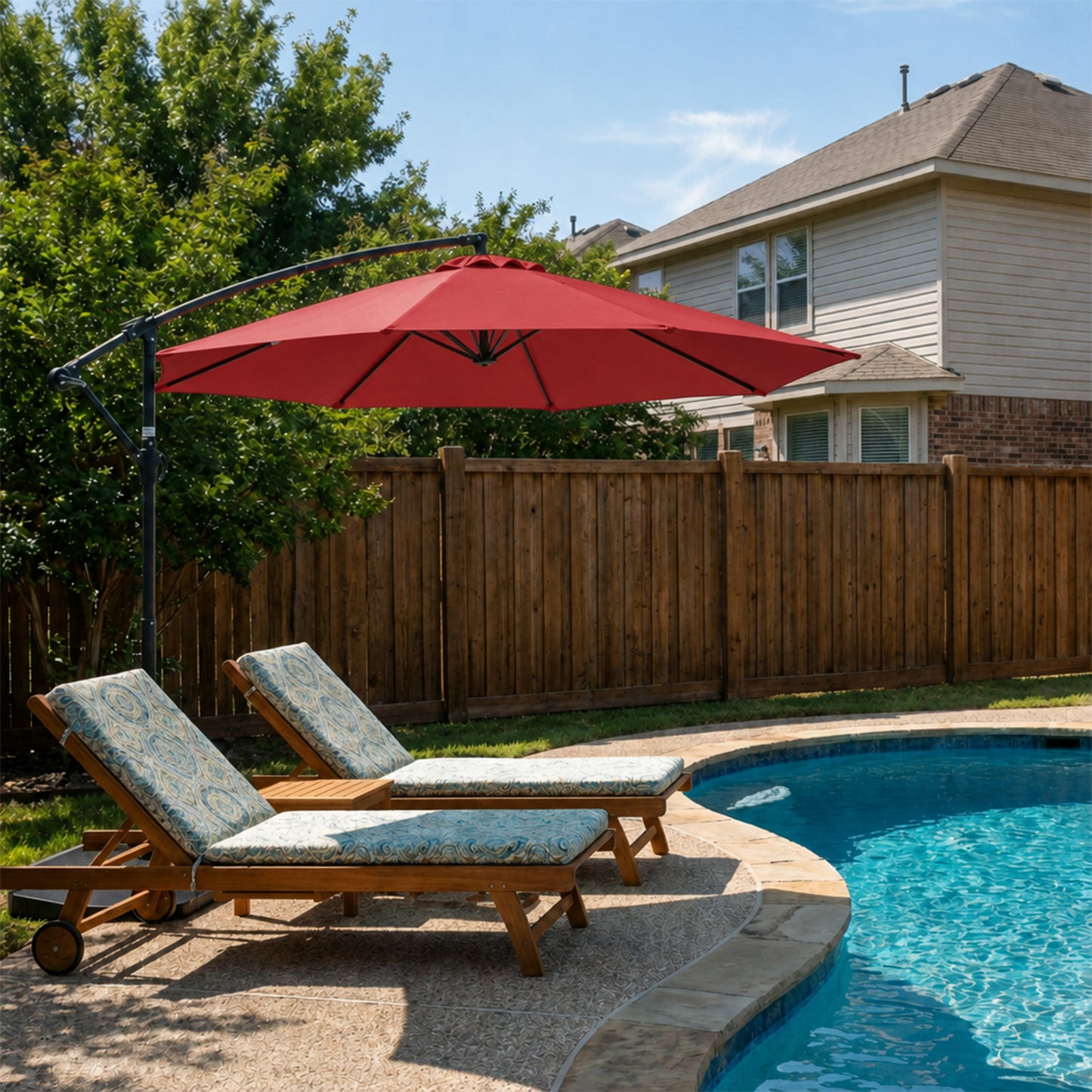 Patio Umbrella Replacement Canopy for 8 Ribs Table Umbrella