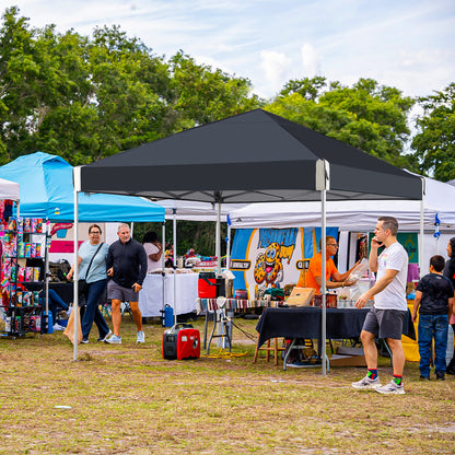 10x10/12x12 ft. Pop Up Canopy Tent with Roller Bag