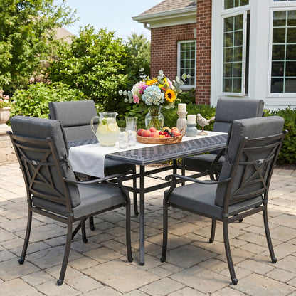 45x22x4 inch Outdoor High Back Patio Chair Cushions, Charcoal