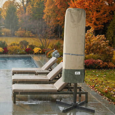 Patio Umbrella Cover for 8-11ft Double-Sided Umbrella