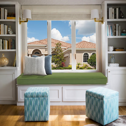 46x18x3 inch Patio Bench Cushion - Green