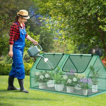 4x2x2 ft. Mini Greenhouse with Zipper Doors, Water Resistant & UV Protected