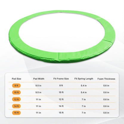Trampoline Safety Pad Replacement, Universal Waterproof Trampoline Spring Cover for Round Frame