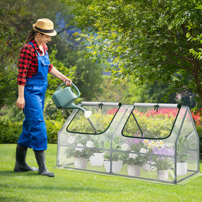 4x2x2 ft. Mini Greenhouse with Zipper Doors, Water Resistant & UV Protected