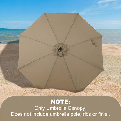 Patio Umbrella Replacement Canopy for 8 Ribs Table Umbrella