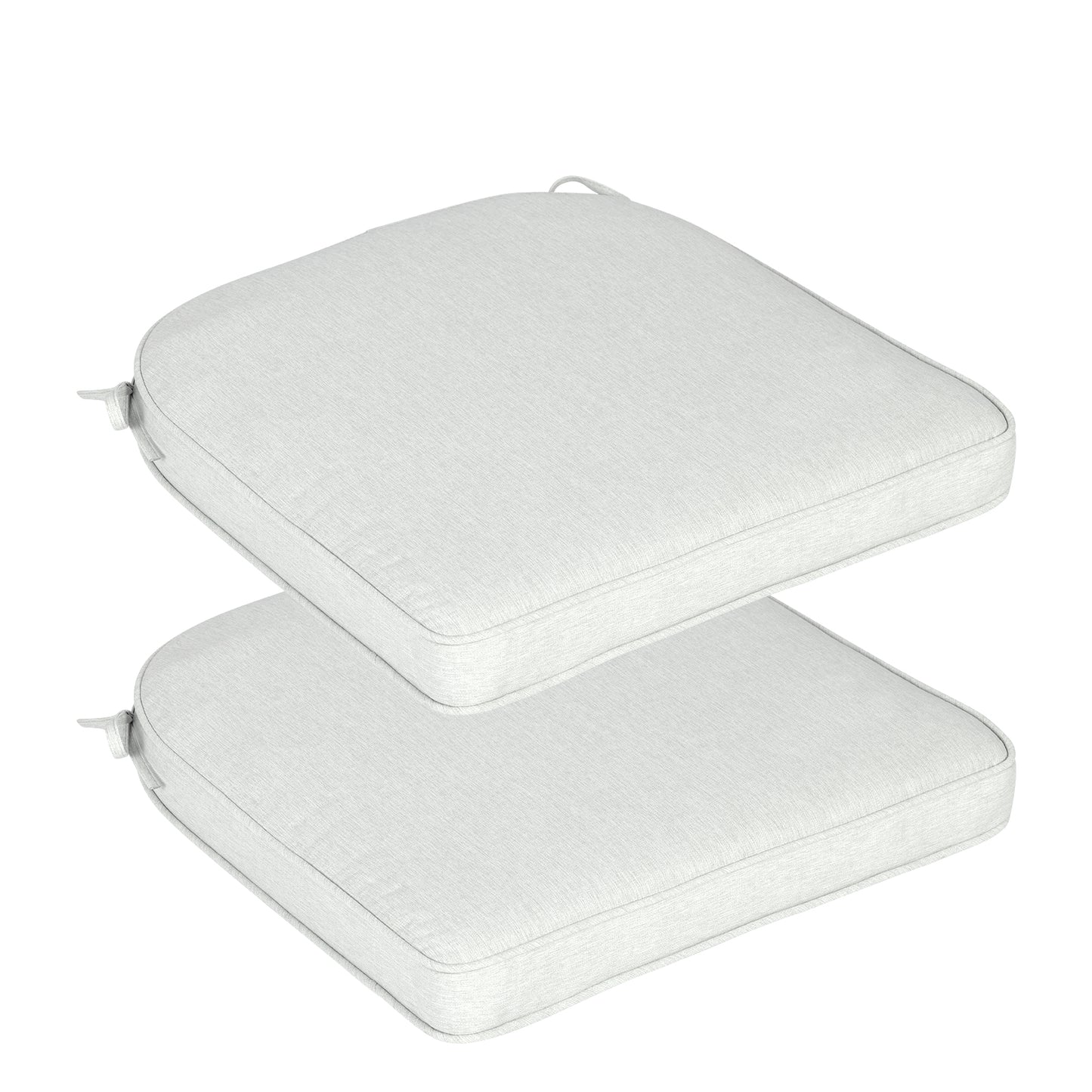 Outdoor Dining Chair Cushions Set, Patio Chair Pads with Ties, Light Gray Aoodor 