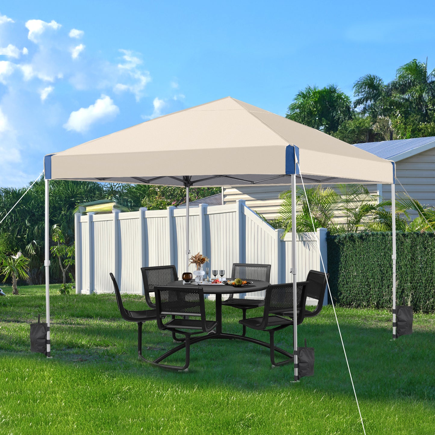 10x10/12x12 ft. Pop Up Canopy Tent with Roller Bag