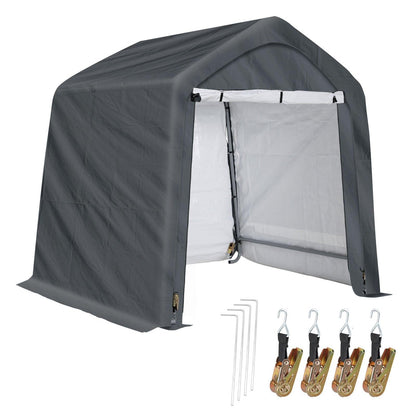 6x6/6x8/8x8/8x12 ft. Heavy Duty Storage Shelter, Portable Shed Carport