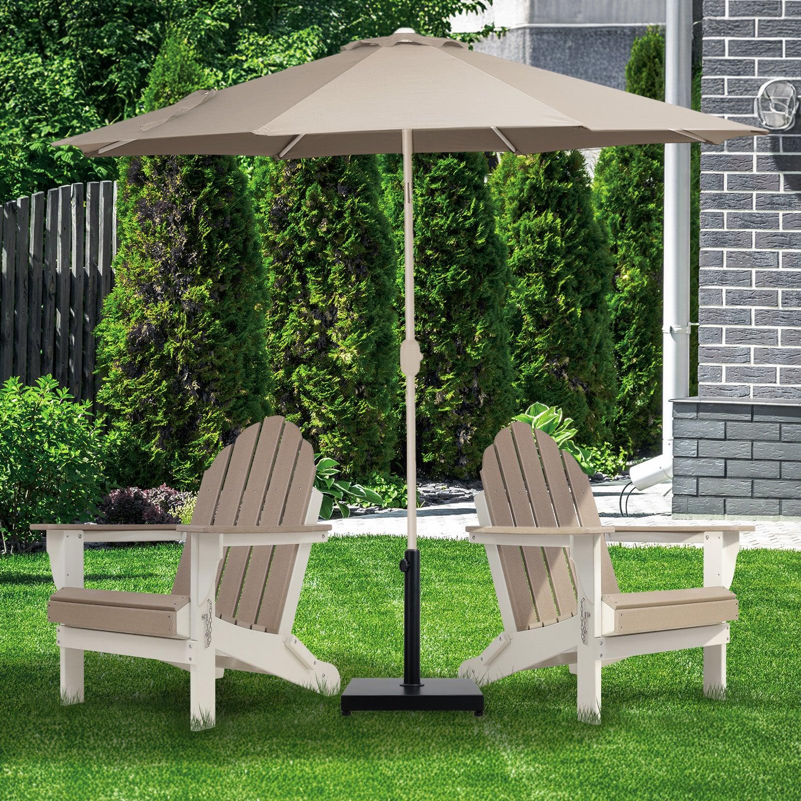 concrete patio umbrella base Aoodor 39 lb Heavy Duty Patio Umbrella Base with wheels